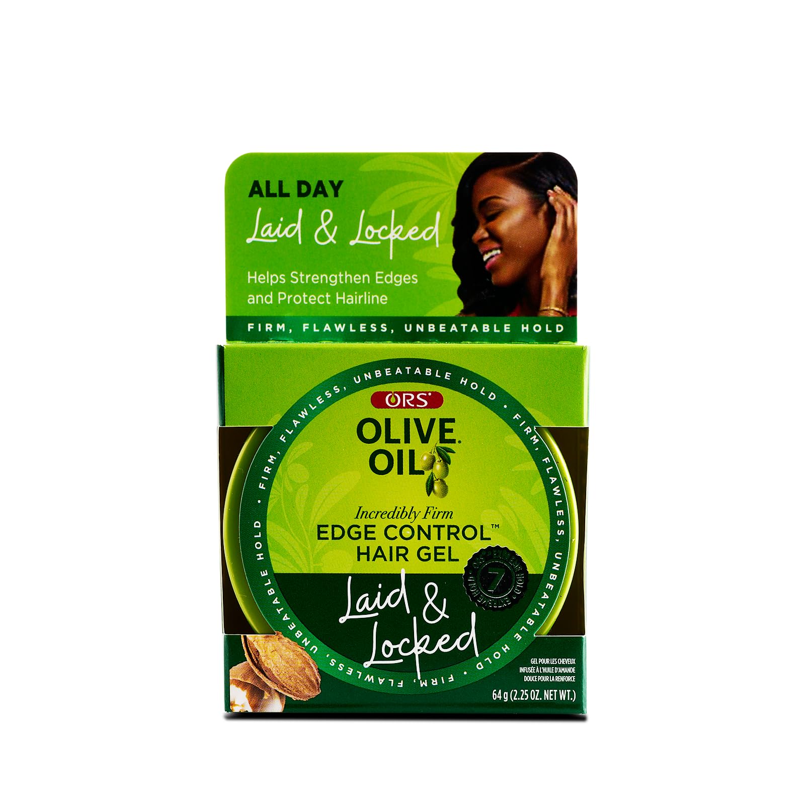 Organic R/s Root Stimulator Olive Oil Edge Control Hair Gel, 2.25 Ounce